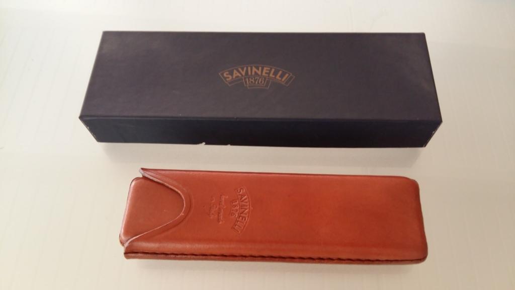 T323 δερμάτινη  Savinelli