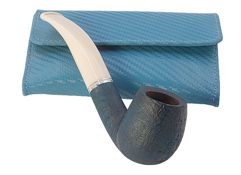 Chacom blue sandblast 9mm + θηκη καπνου μπλε