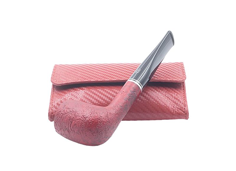 Chacom red sandblast 9mm + θηκη καπνου κοκκινη